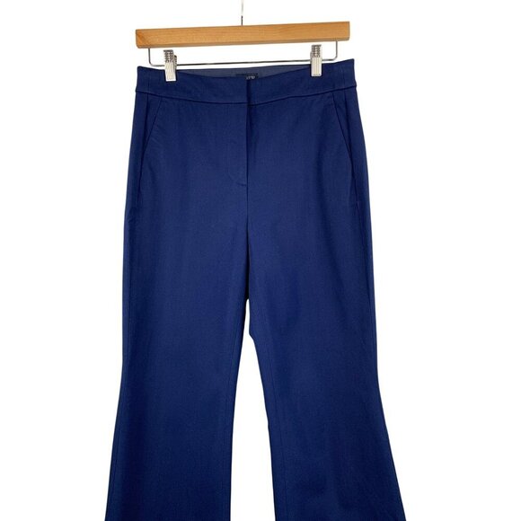 J.Crew Kelsey Pant Womens Size 4 Navy Blue Flare Leg Trousers - Picture 2 of 8